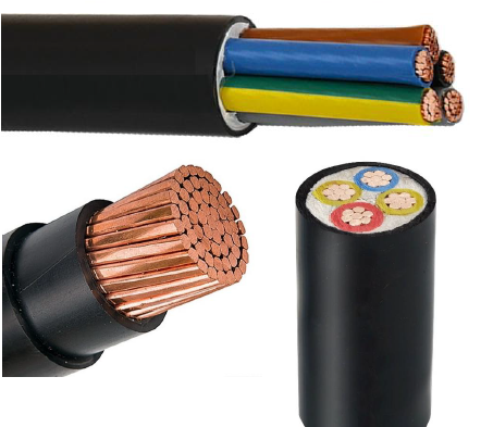 POWER-FILL-PVC-MS کێبلی پاوەر-MS-مبرد- مس-CU/PVC/FILLER/PVC-3x150 mm²+95 mm² - Image 1