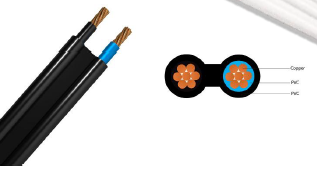 POWER-PVC-TAXT-STRAND-MS وایەری مبرد تەخت-MS-مبرد تەخت- مس-CU/PVC/PVC-2x1.5 mm² - Image 1